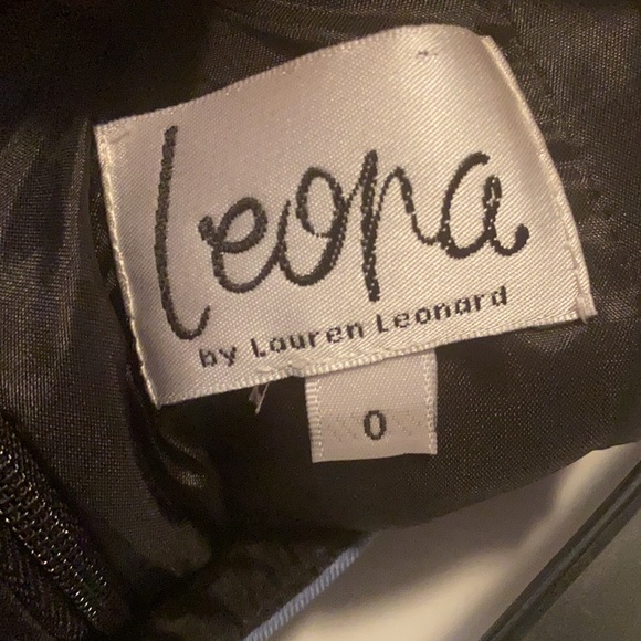 Leona by Lauren Leonard Blue/Brown Retro Silk Mini Skirt - Picture 6 of 6